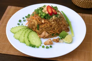 Рис Кхао Пад з куркою